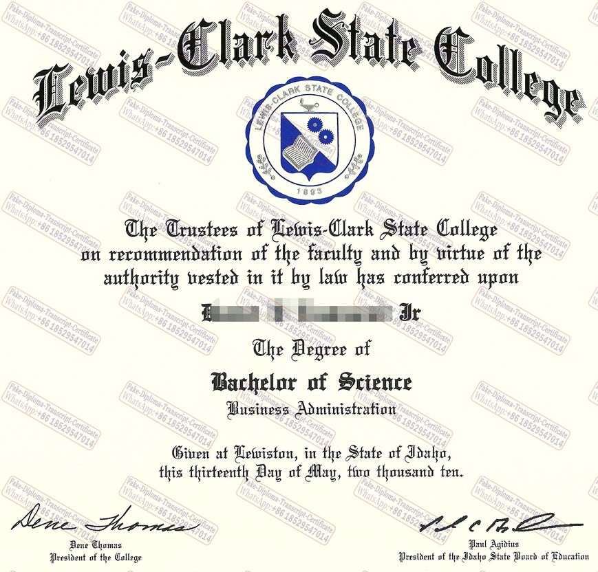 Copy Fake Lewis Clark State College Diploma