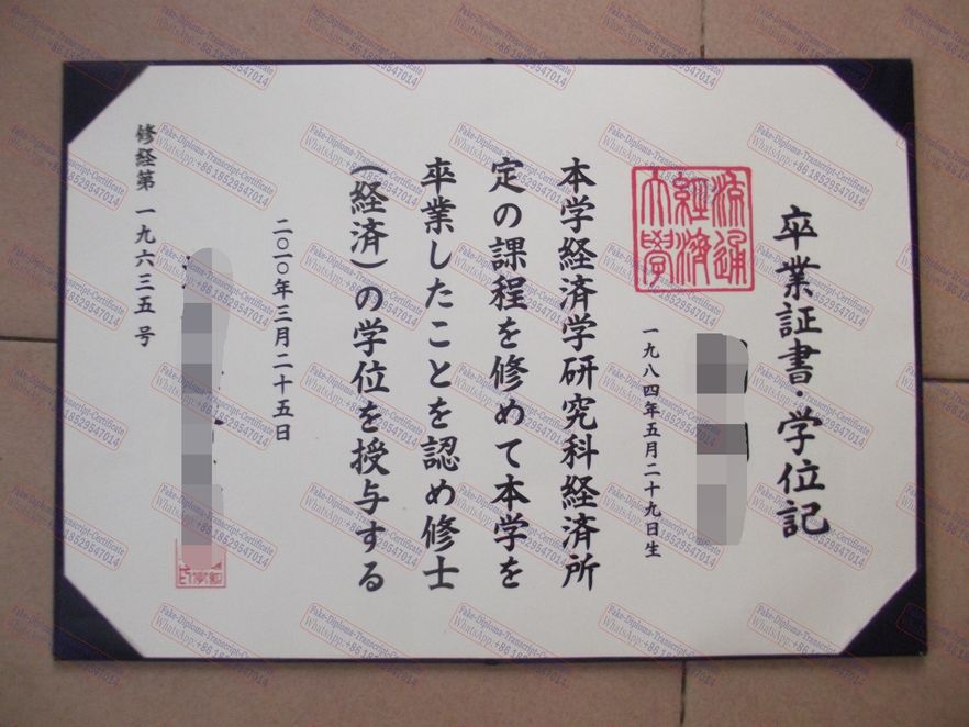 Copy Fake Ryutsu Keizai University Certificate