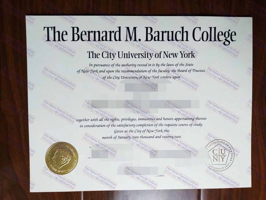 Copy Fake The Bernard M. Baruch college Degree