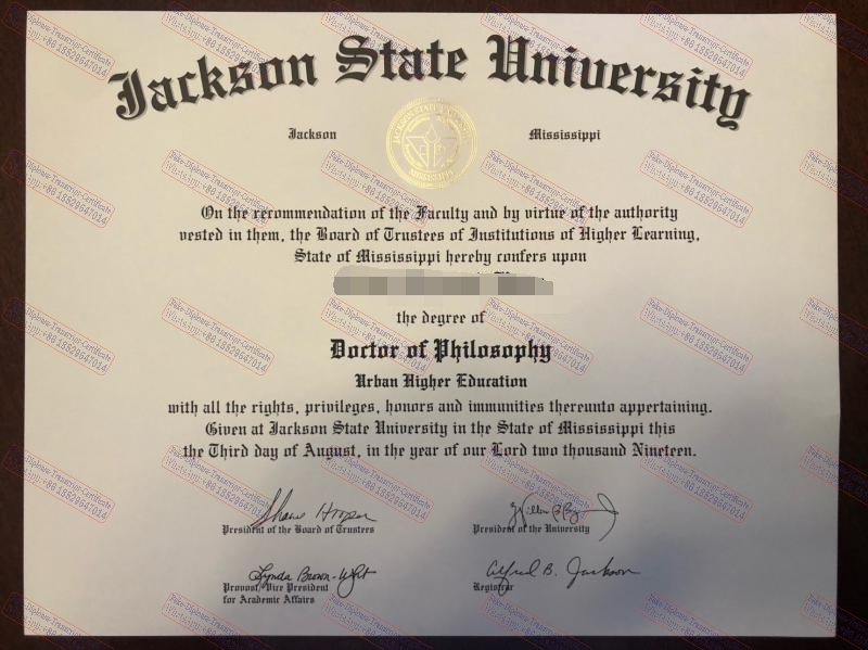 Copy Fake The best website to buy fake Jackson State University Diploma Diploma