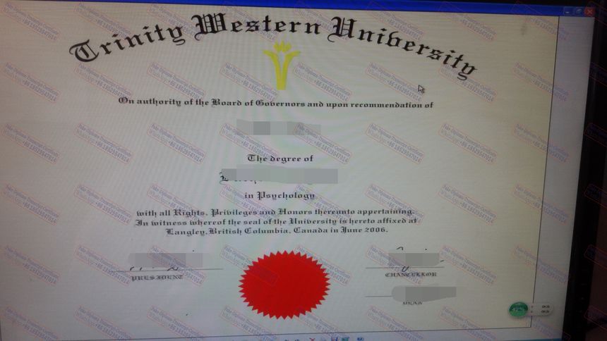 Copy Fake Trinity Western University Degree