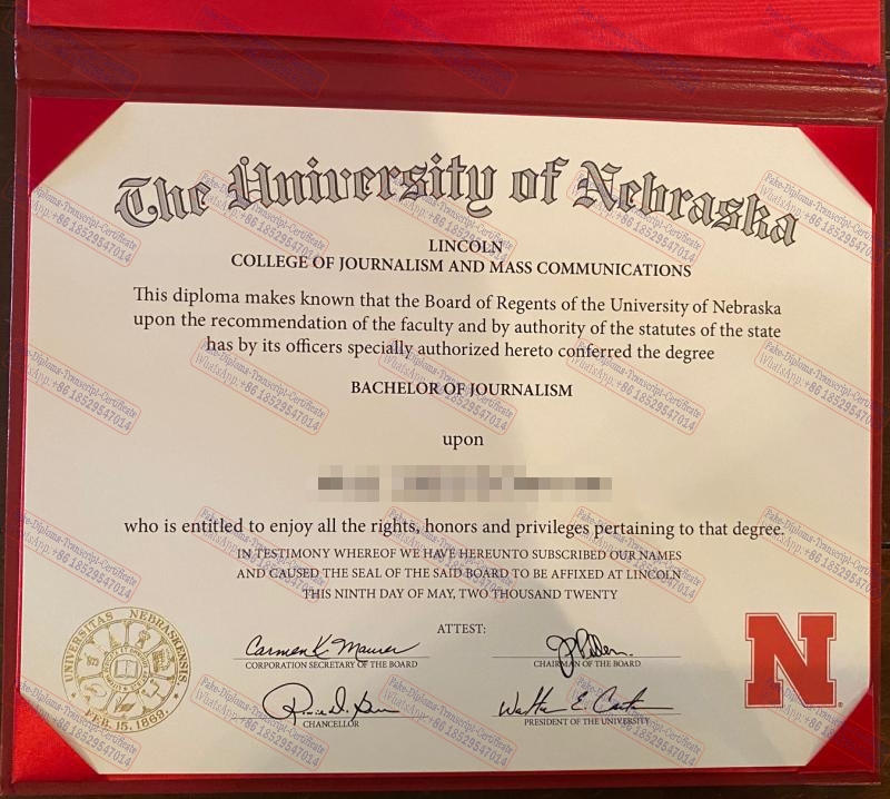 Copy Fake University of Nebraska Lincoln Degree