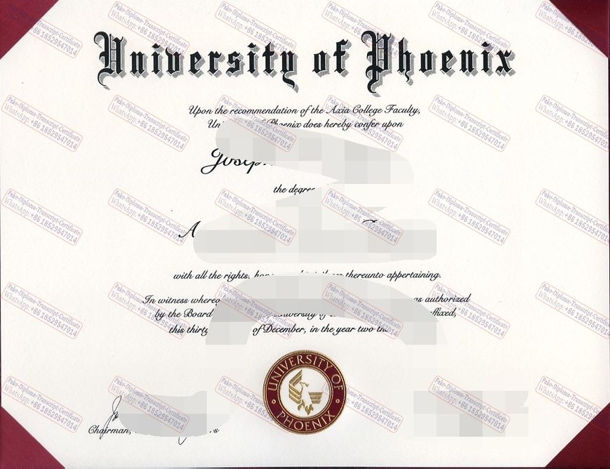 Copy Fake University of Phoenix Certificate