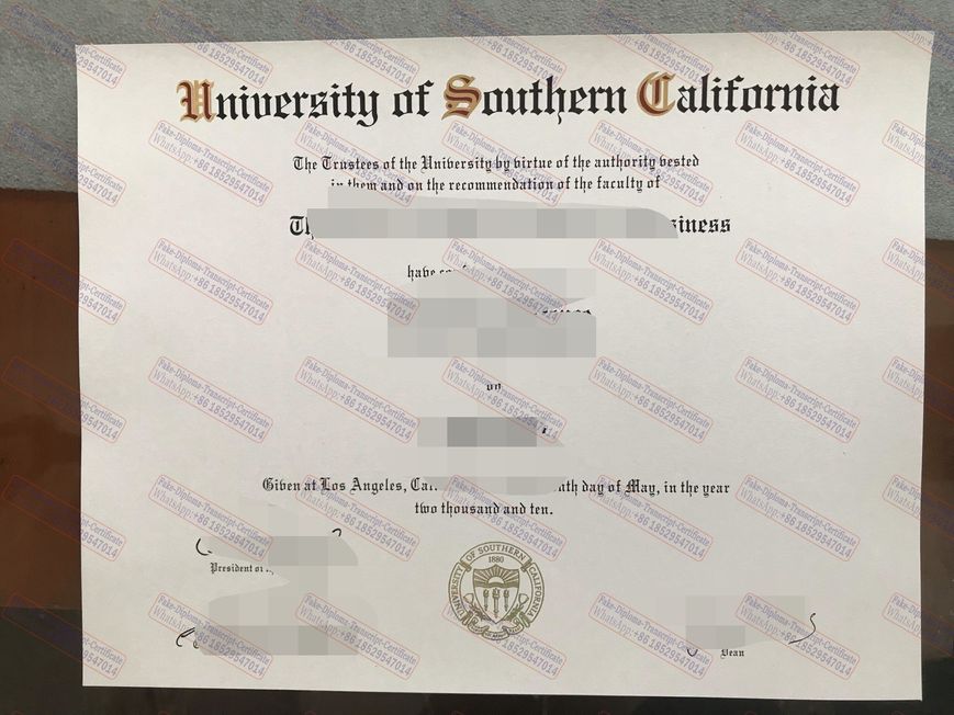 Copy Fake University of Southern California Degree