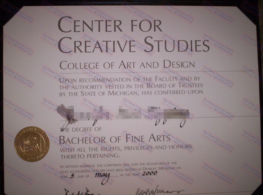 Fake Buy fake College for Creative Studies Degree Diploma