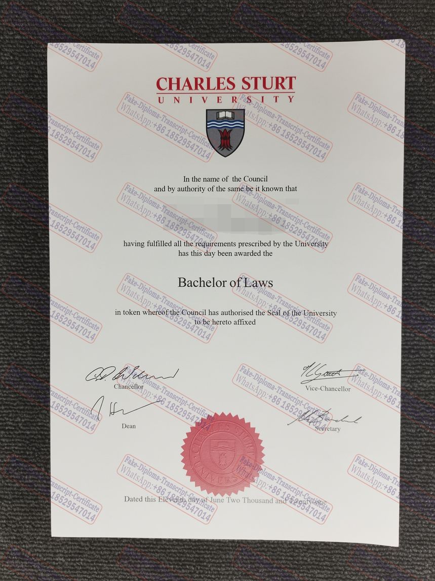 Fake Charles Sturt University Degree