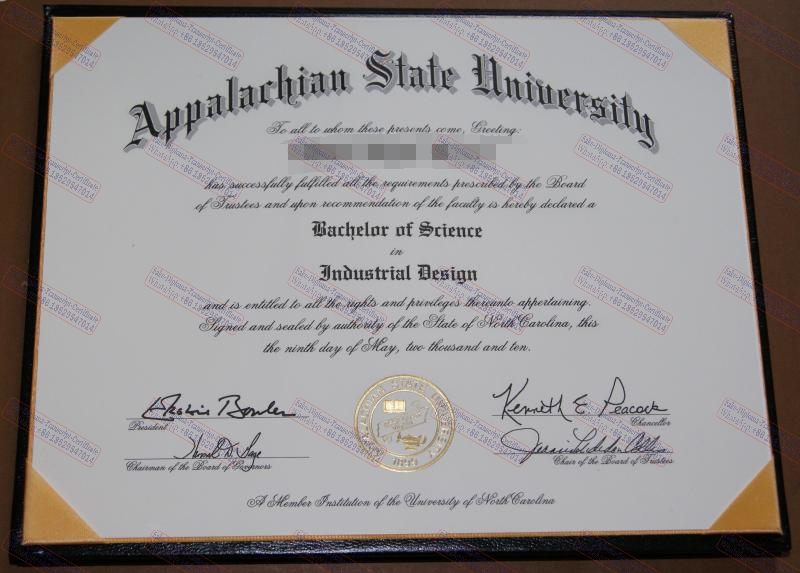 Fake Copy Fake Appalachian State University Certificate Diploma