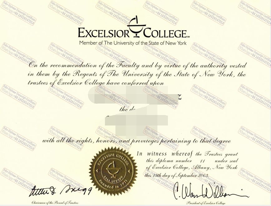 Fake Excelsior College Degree