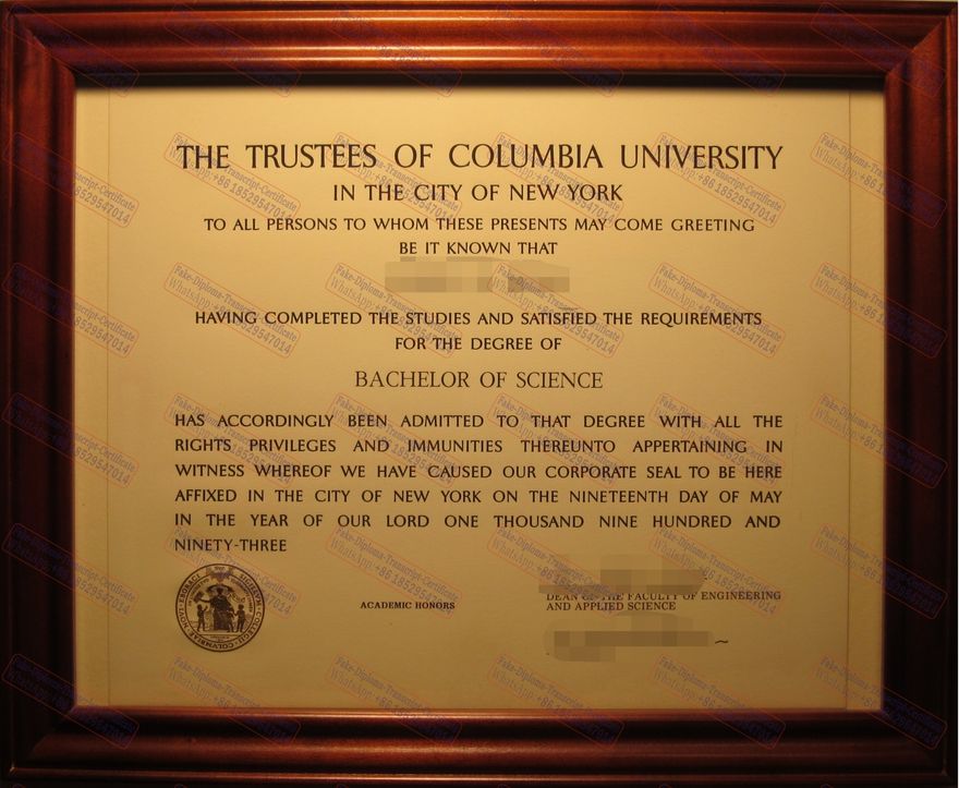 Fake Fu Foundation School of Engineering and Applied Science Diploma