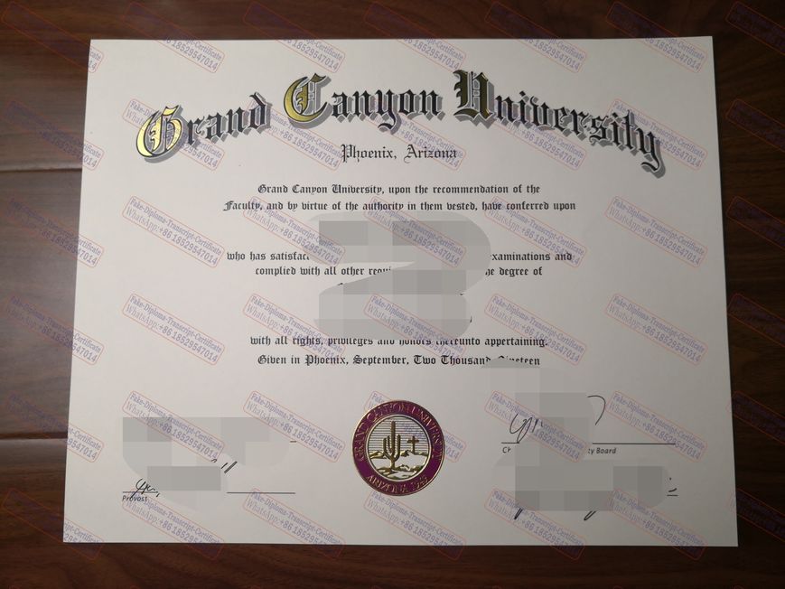 Fake Grand Canyon University Diploma