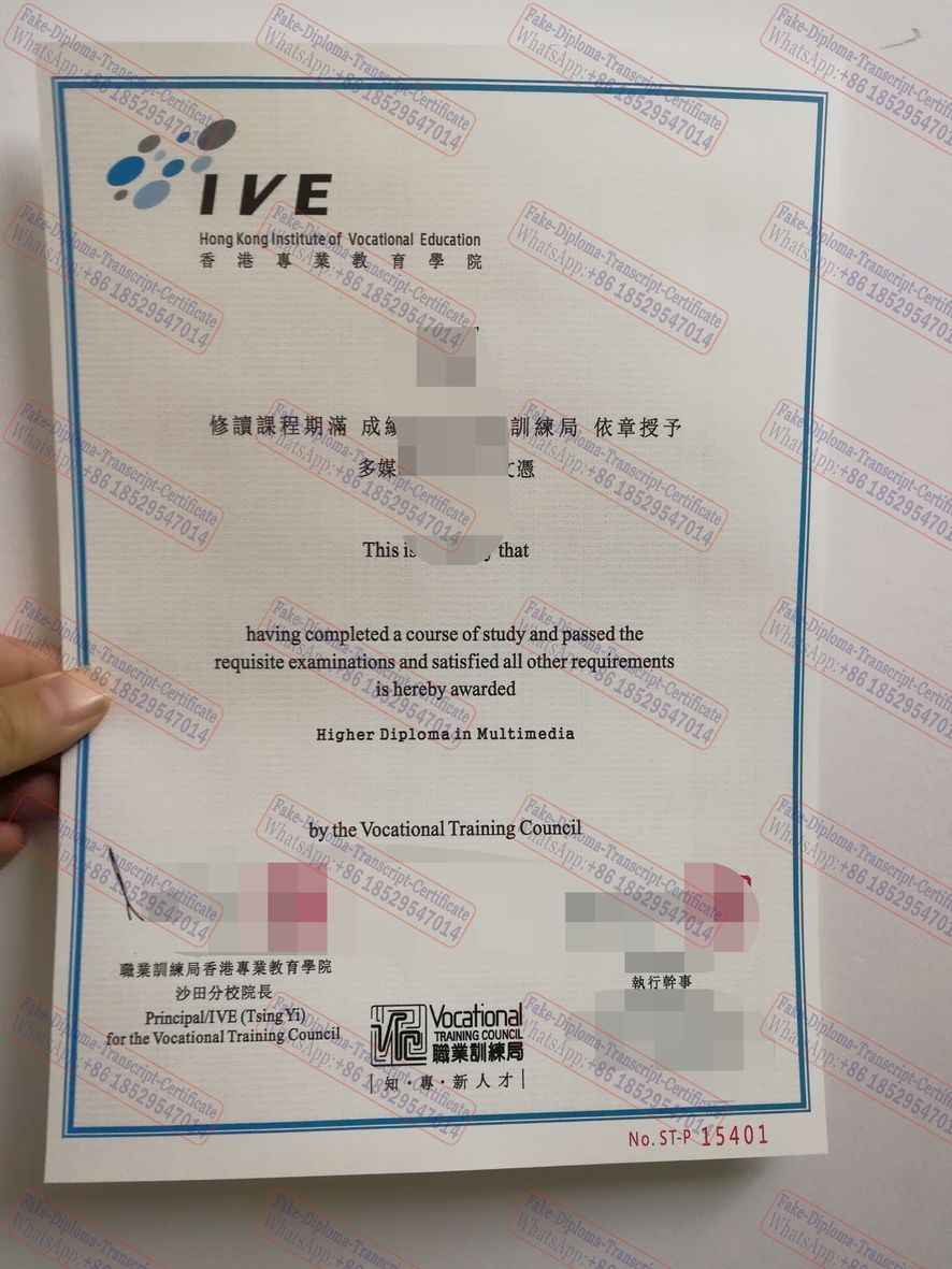 Fake Hong Kong Institute of Vocational Education(IVE) Diploma