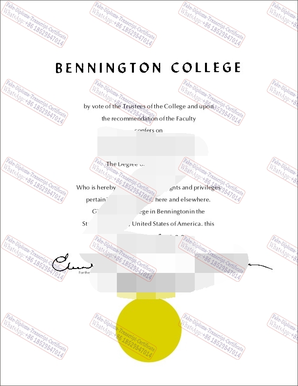 Fake How to buy fake Bennington College Degree Degree