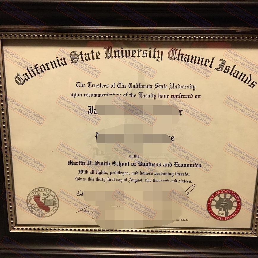 Fake How to buy fake California State University Channel Islands Certificate Degree