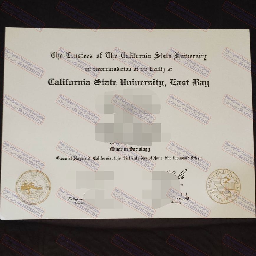 Fake How to create fake California State University, East Bay a Diploma Diploma