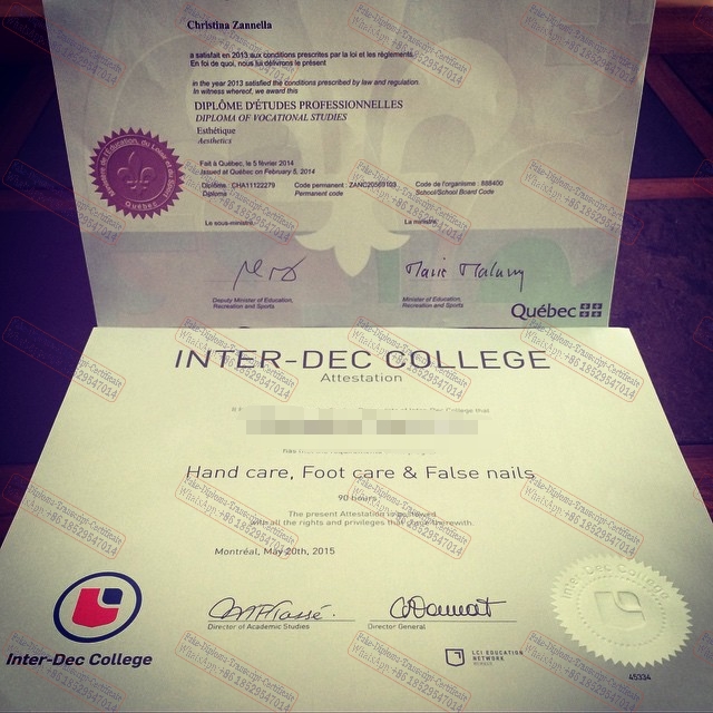 Fake Inter Dec College Degree