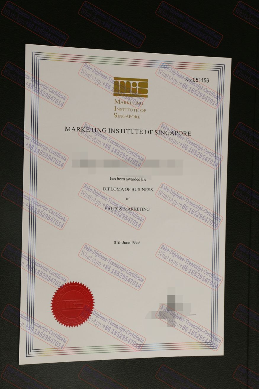 Fake Marketing Institute of Singapore（MIS） Degree