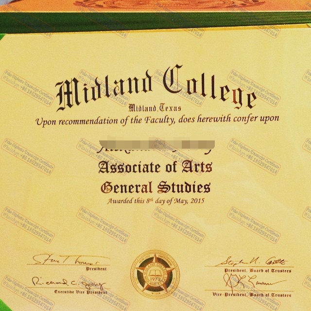 Fake Midland College Certificate