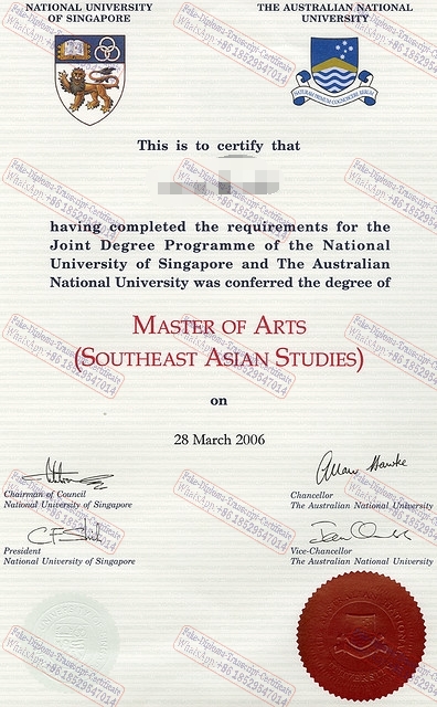 Fake National University of Singapore and Australian National University Degree