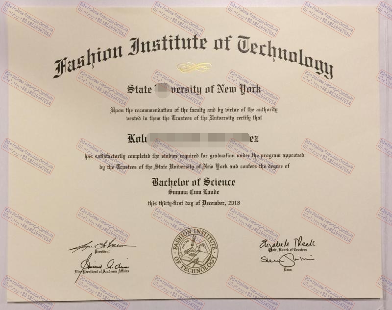 Fake New York Institute of Technology Certificate