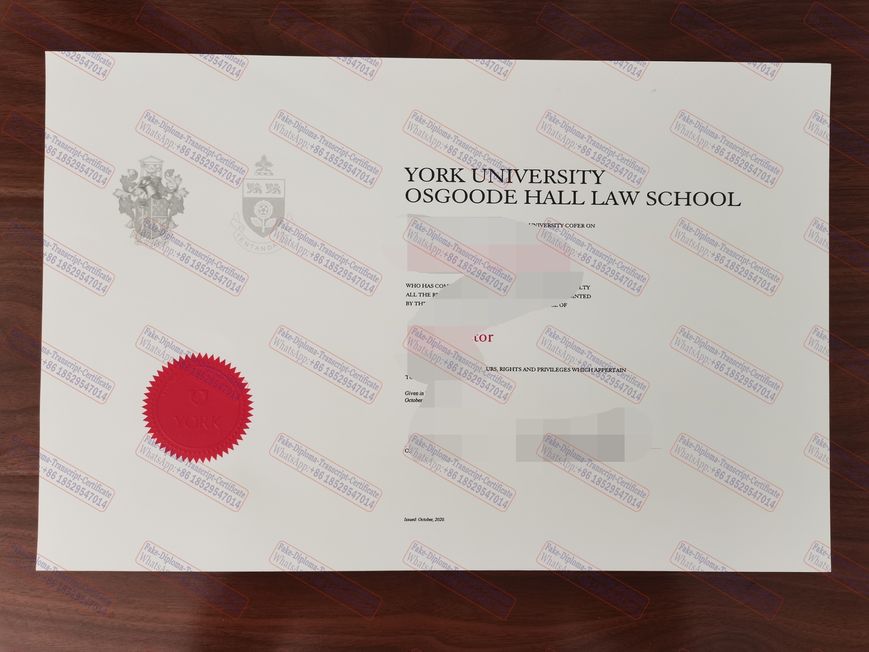 Fake Osgoode Hall Law School Diploma