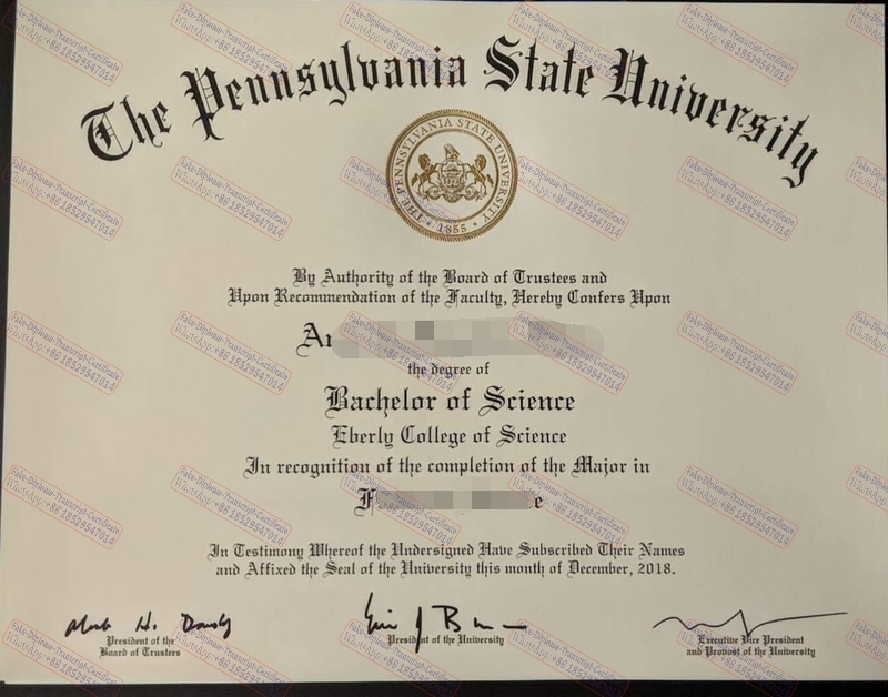 Fake Pennsylvania State University Degree