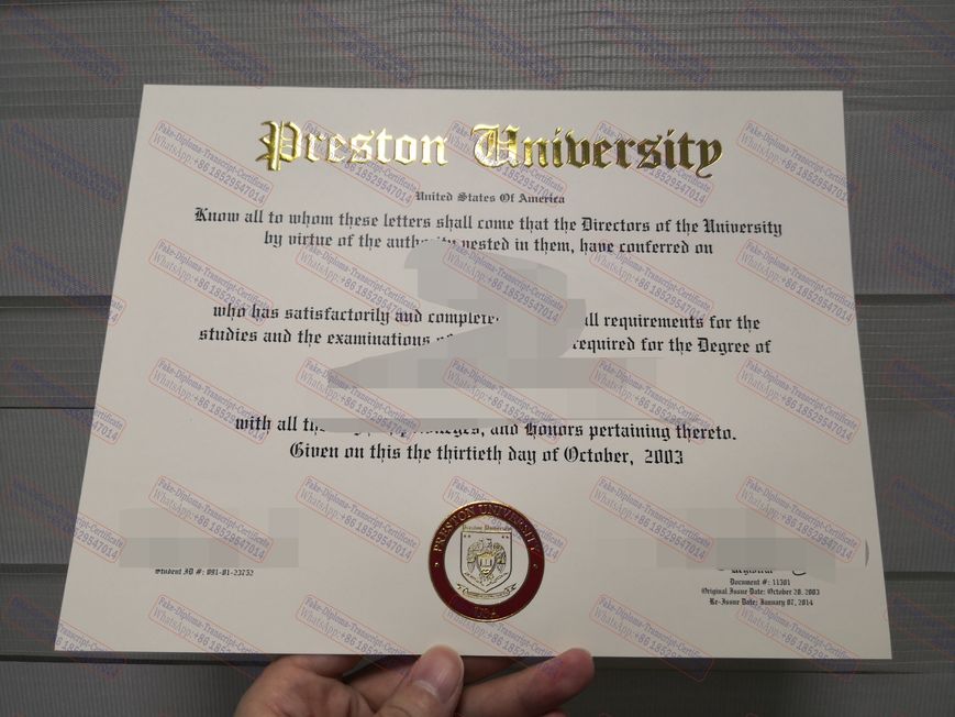 Fake Princeton University Certificate