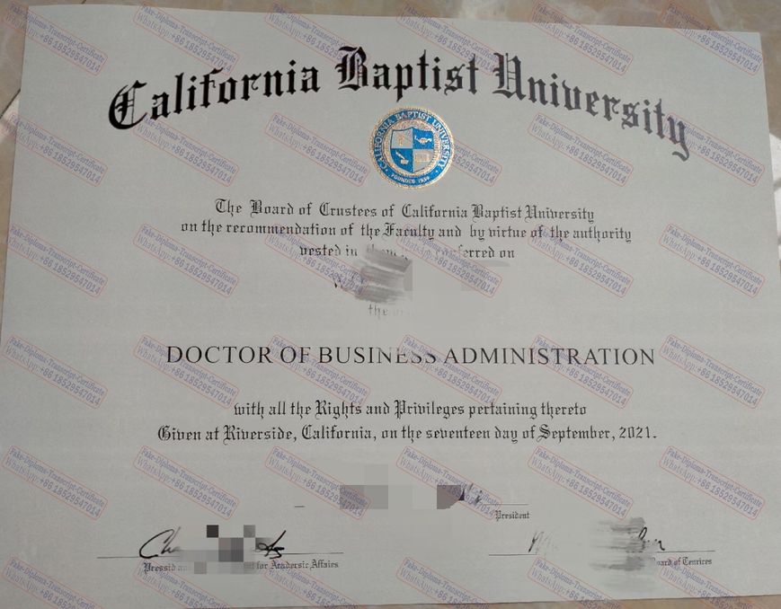 Fake Purchase fake California Baptist University Degree Certificate