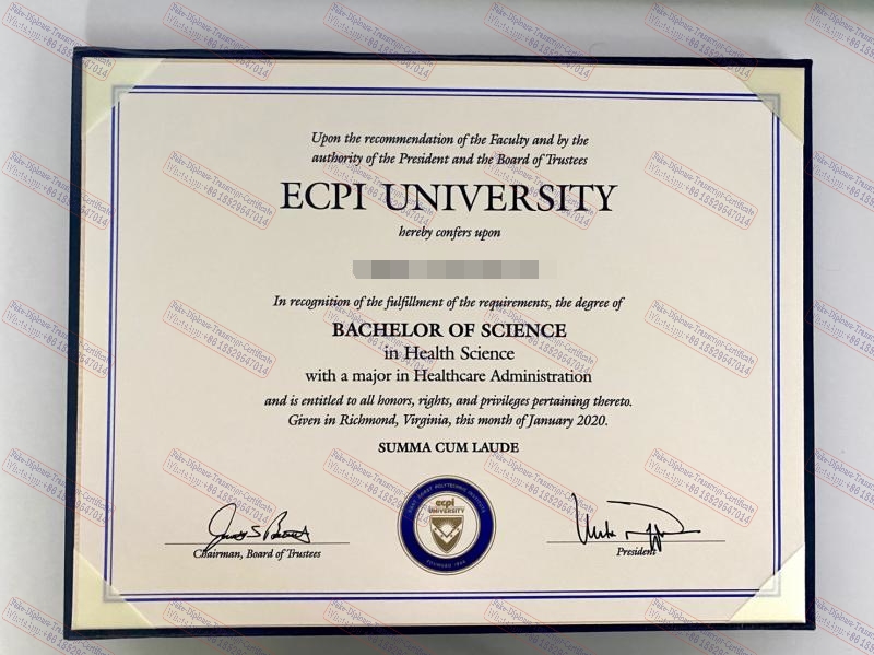 Fake Purchase phony ECPI University Degree Degree