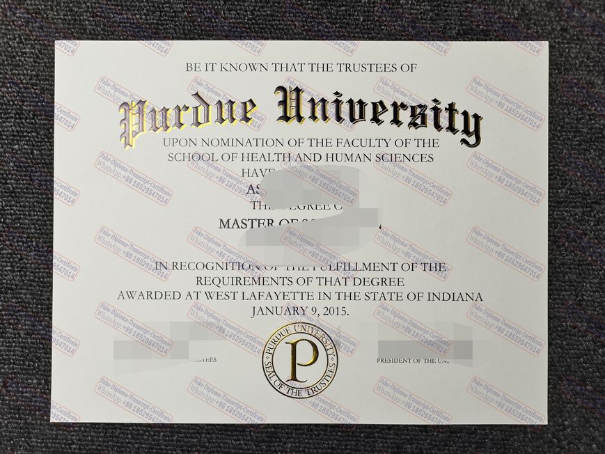 Fake Purdue University Degree