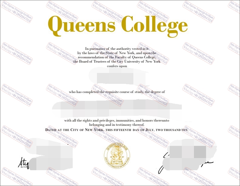 Fake Queens College Degree