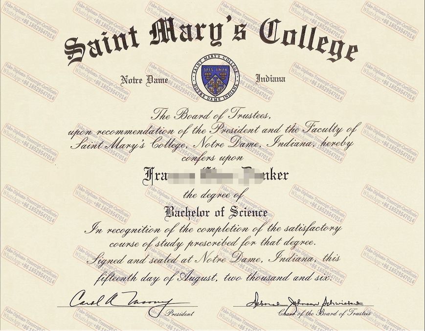 Fake Saint Marys College Degree