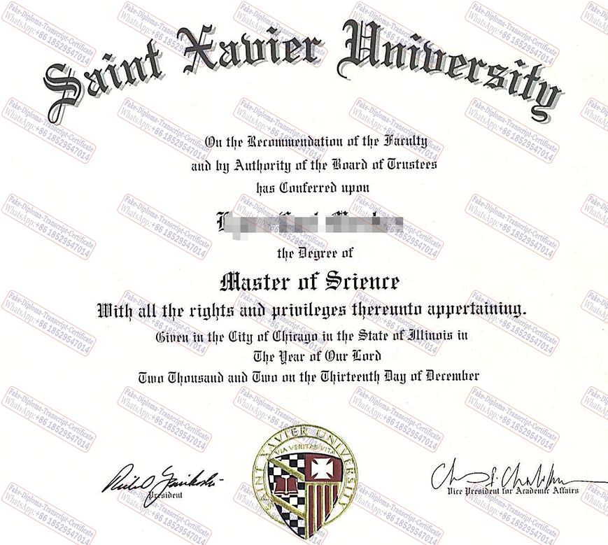 Fake Saint Xavier University Degree