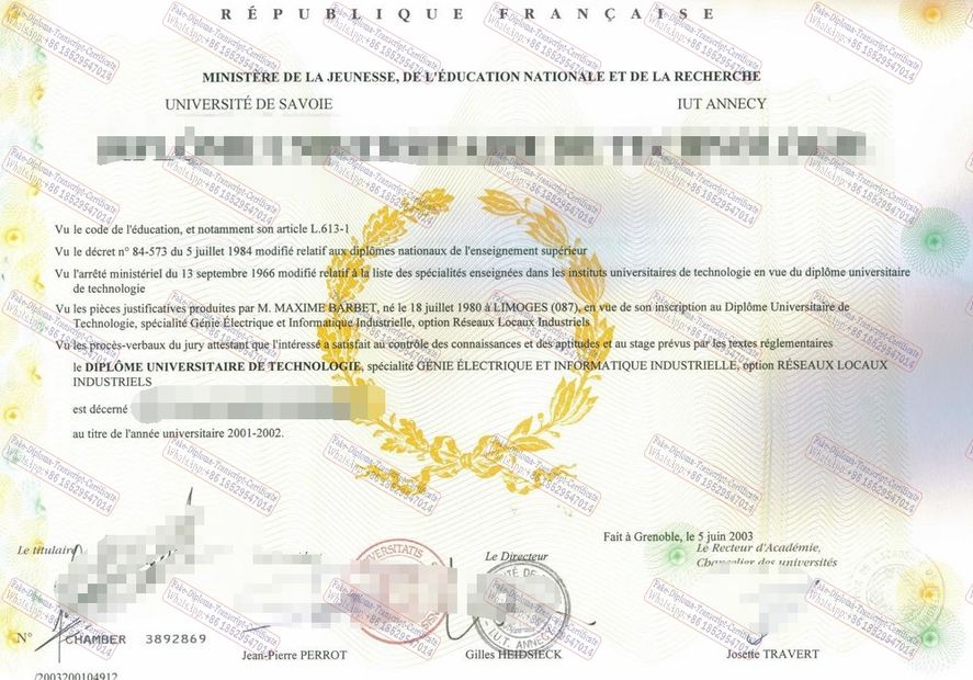 Fake Savoy University University Institute of Technology Diploma