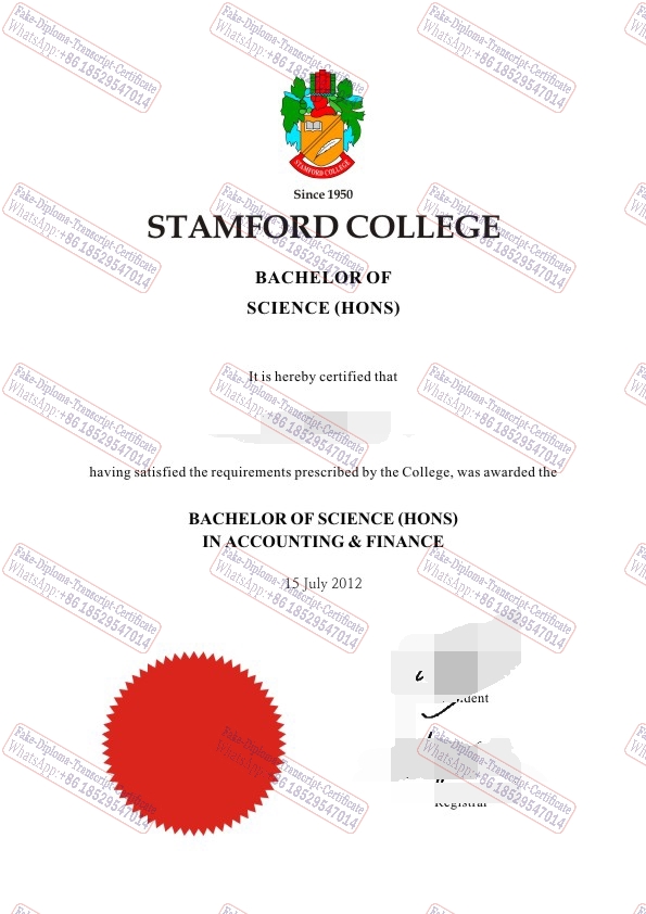 Fake Stanford University Degree