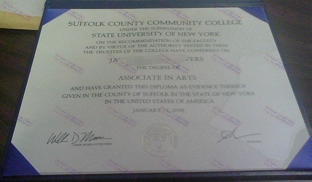 Fake Suffolk County Community College Degree