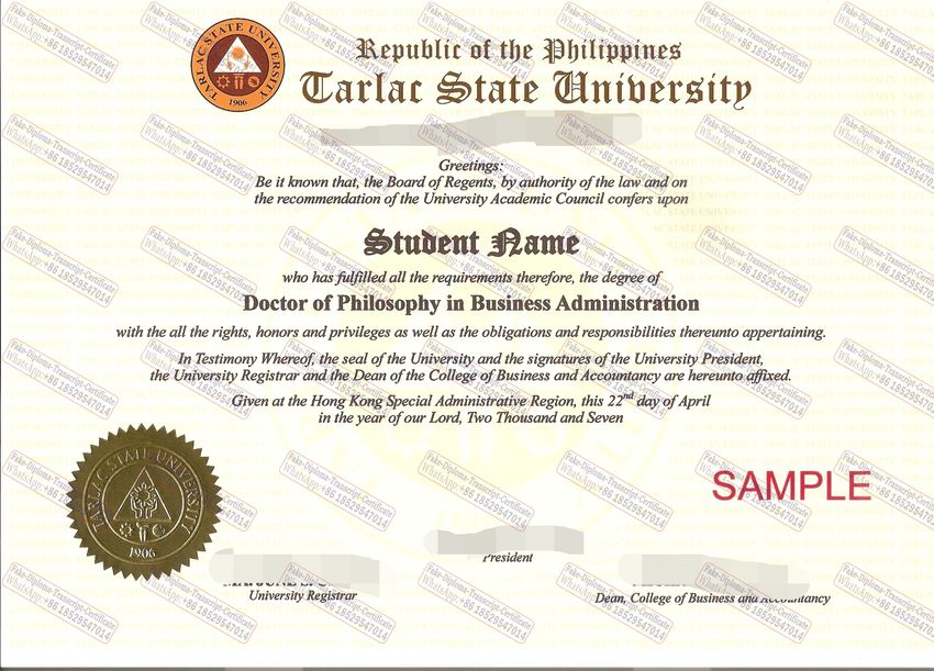 Fake Tarra State University Diploma