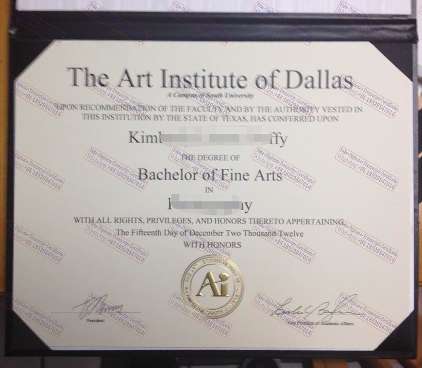 Fake The Art Institute of Dallas Diploma