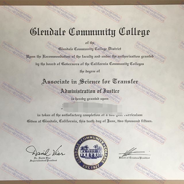 Fake The best website to buy fake Glendale Community College Diploma Diploma