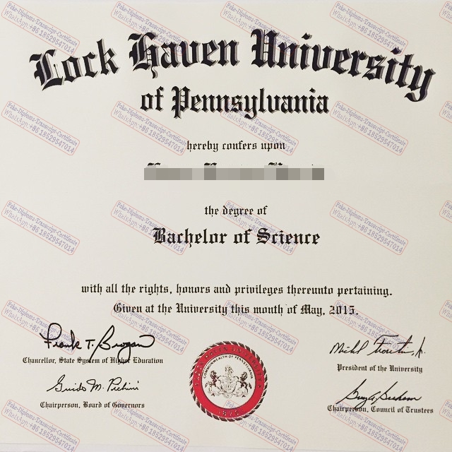 Fake The best website to buy fake Lock Haven University of Pennsylvania Certificate Diploma