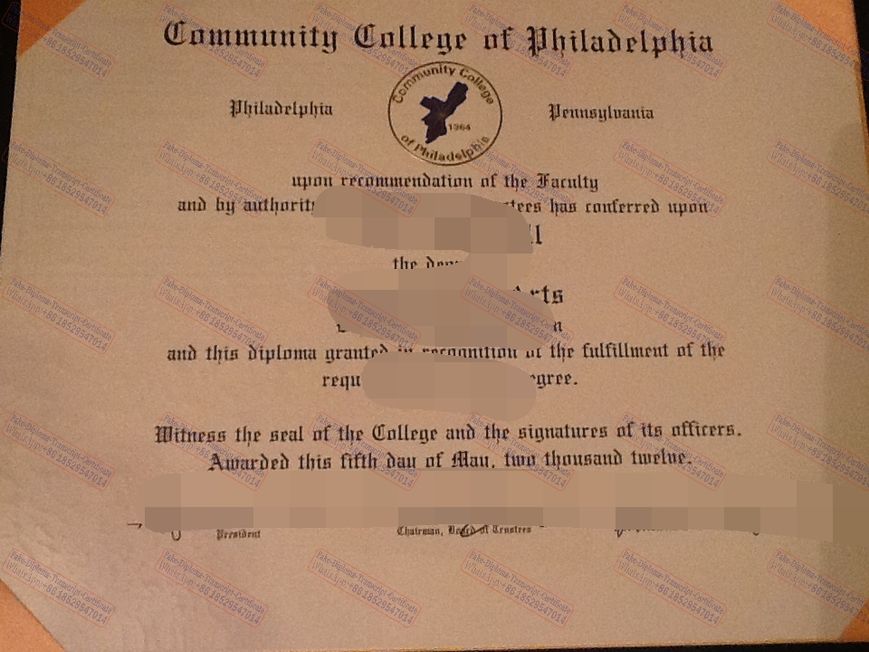 Fake The steps to buy fake Fake Community College of Philadelphia Diploma Degree Degree