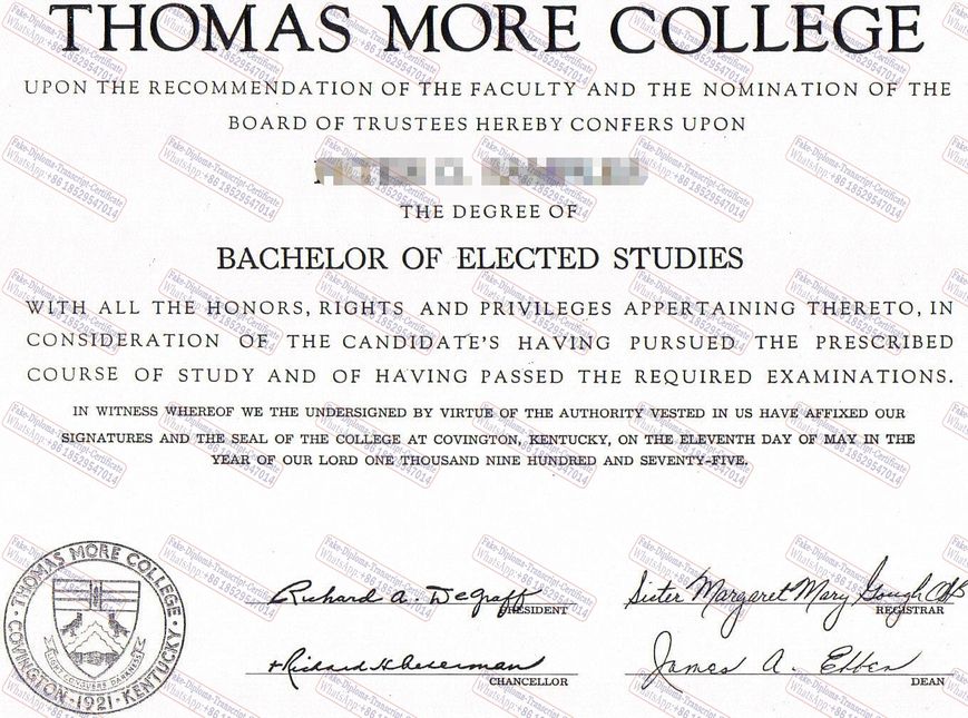 Fake Thomas More College Degree