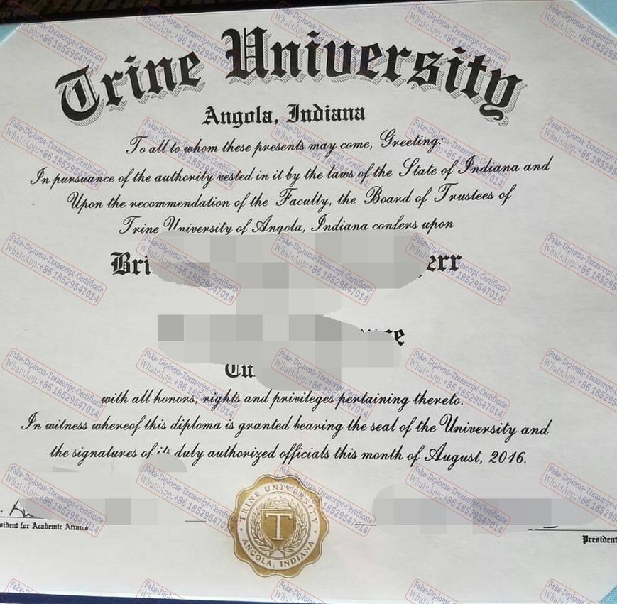 Fake Trine University Degree