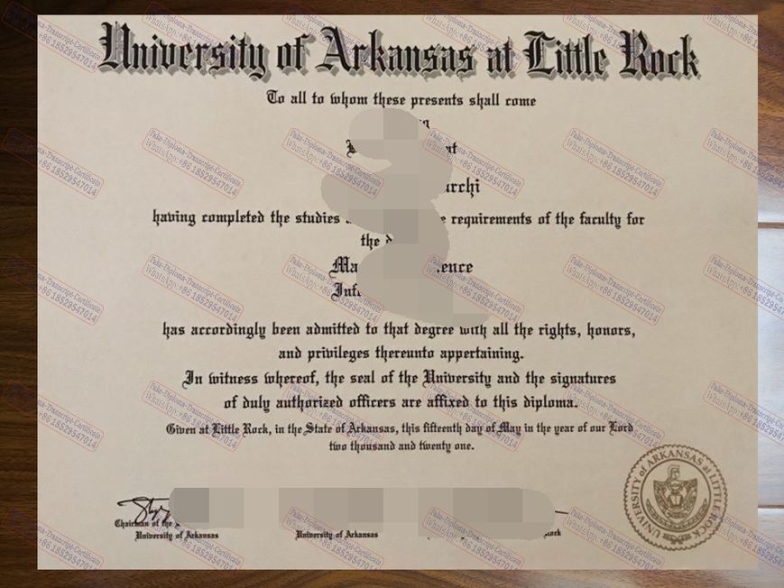 Fake University of Arkansas at little rock Diploma