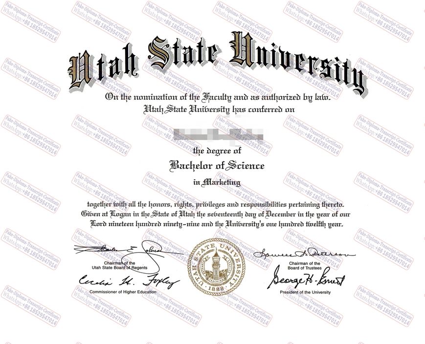 Fake Utah State University Degree