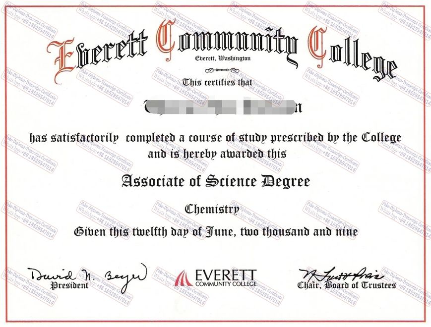 How Buy Fake Everett Community College Certificate