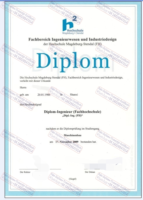 How Buy Fake Hochschule Magdeburg Stendal Certificate