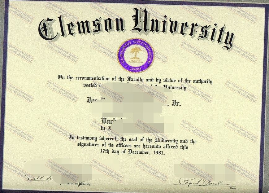 How Buy Fake How Buy Fake Clemson University Certificate Certificate