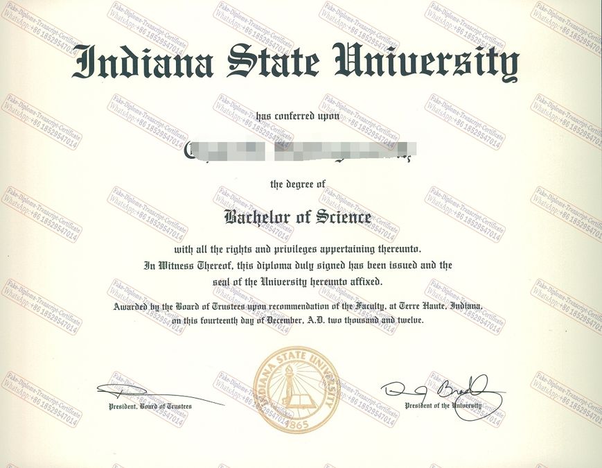 How Buy Fake Indiana State University Diploma