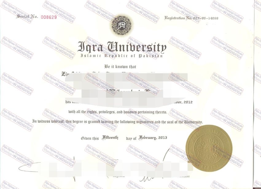 How Buy Fake Iqra University Certificate