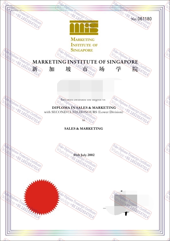 How Buy Fake Marketing Institute of Singapore Diploma